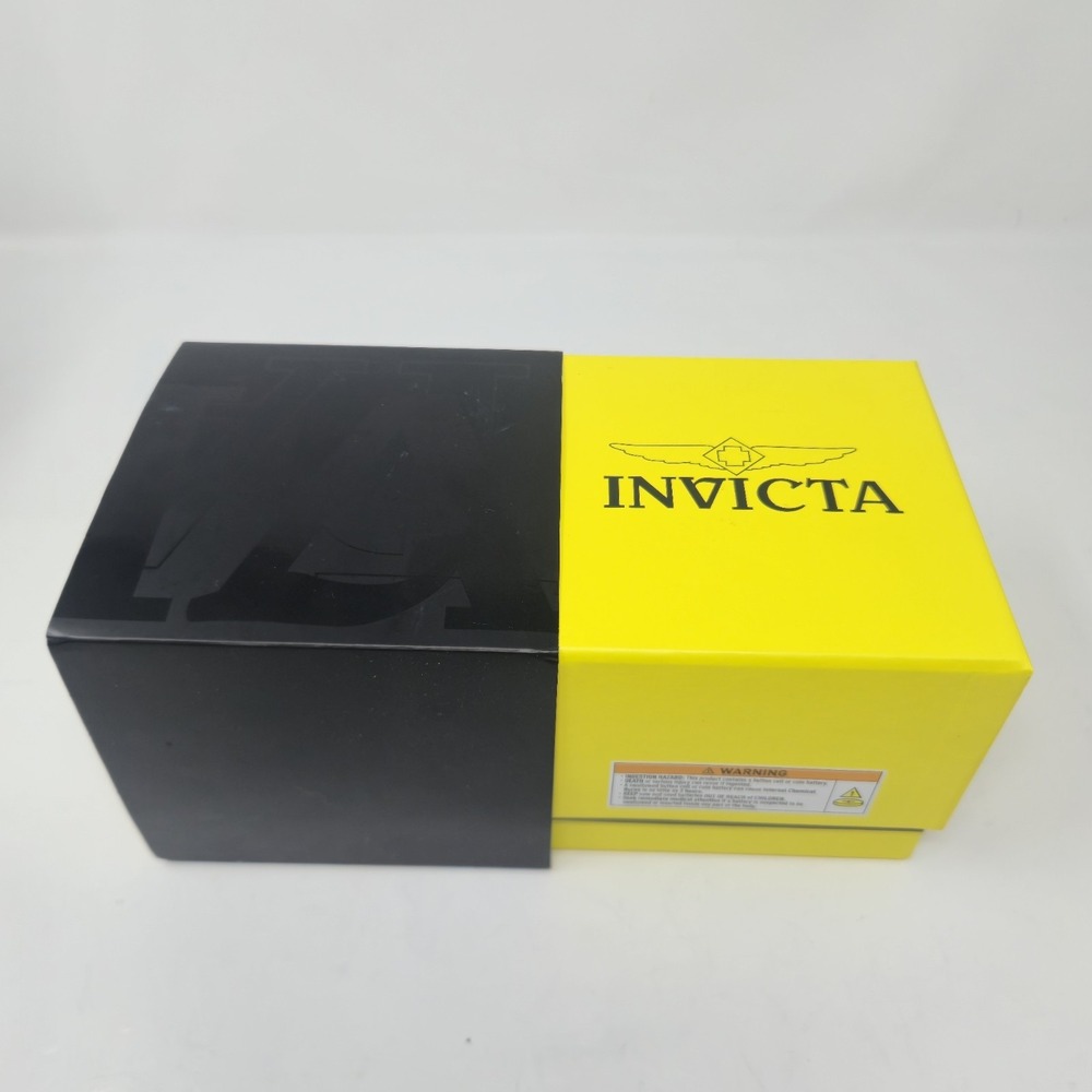 Authentic Invicta Watch Box Yellow Black Single Slot Presentation Case BOX ONLY